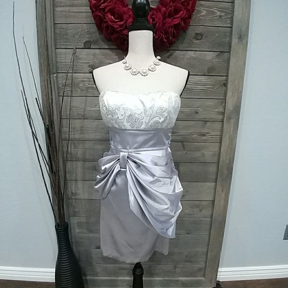Teeze Me Dresses & Skirts - Silver PROM Dress by Teeze Me~7